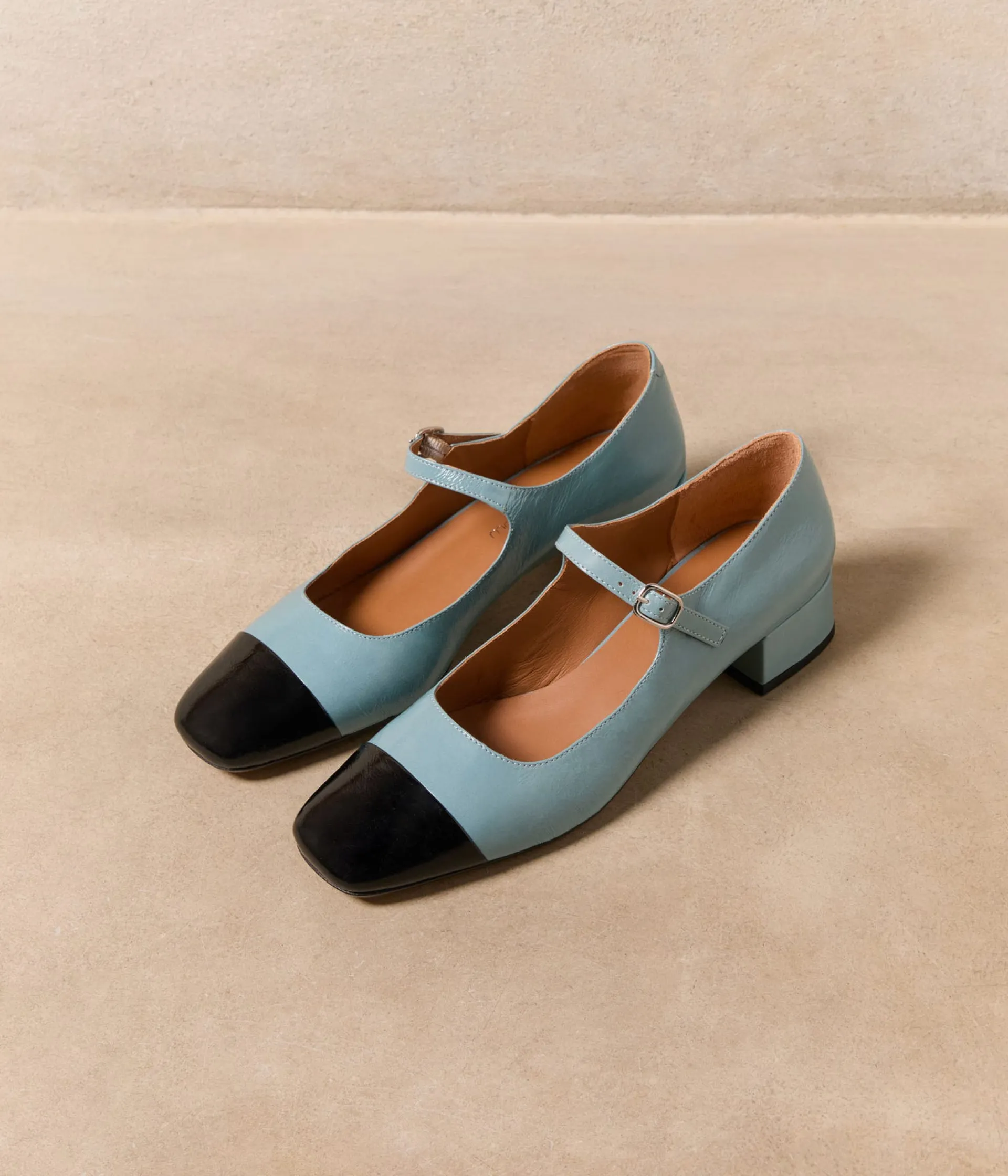 Femme Mellow Yellow Ballerines, Slingbacks-Babies ciel noir Blondine