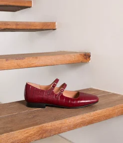 Femme Mellow Yellow Babies|Ballerines, Slingbacks-Babies croco Aurella