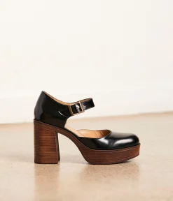 Femme Mellow Yellow Escarpins, Babies-Babies cuir noir Adenora