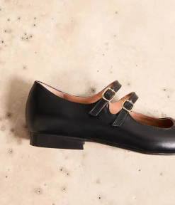 Femme Mellow Yellow Babies|Ballerines, Slingbacks-Babies cuir noir Aurella