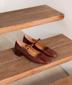 Femme Mellow Yellow Ballerines, Slingbacks|Babies-Babies marron verni Brenda