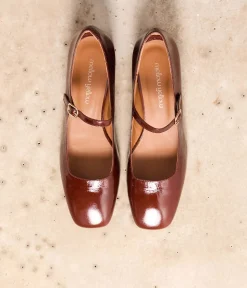 Femme Mellow Yellow Ballerines, Slingbacks|Babies-Babies marron verni Brenda