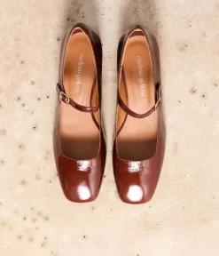 Femme Mellow Yellow Ballerines, Slingbacks|Babies-Babies marron verni Brenda