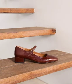 Femme Mellow Yellow Ballerines, Slingbacks|Babies-Babies marron verni Brenda