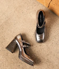 Femme Mellow Yellow Escarpins, Babies-Babies métallisées Ariela