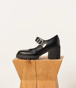 Femme Mellow Yellow Escarpins, Babies-Babies noires crantées Bridget