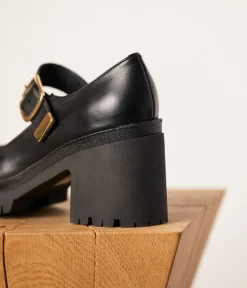 Femme Mellow Yellow Escarpins, Babies-Babies noires crantées Bridget