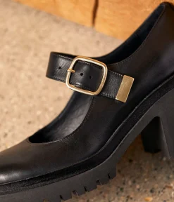 Femme Mellow Yellow Escarpins, Babies-Babies noires crantées Bridget