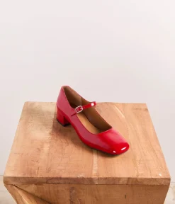 Femme Mellow Yellow Babies|Ballerines, Slingbacks-Babies rouge verni Brenda