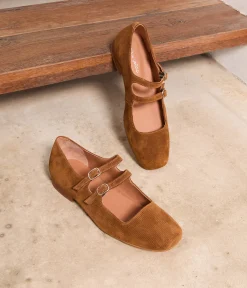 Femme Mellow Yellow Babies|Ballerines, Slingbacks-Babies velours Aurella