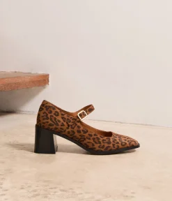 Femme Mellow Yellow Babies|Escarpins-Babies velours léopard Rebecca