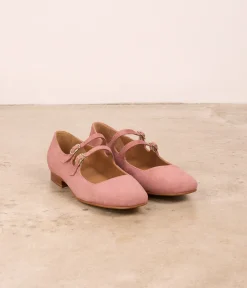 Femme Mellow Yellow Ballerines, Slingbacks|Babies-Babies velours Aurella