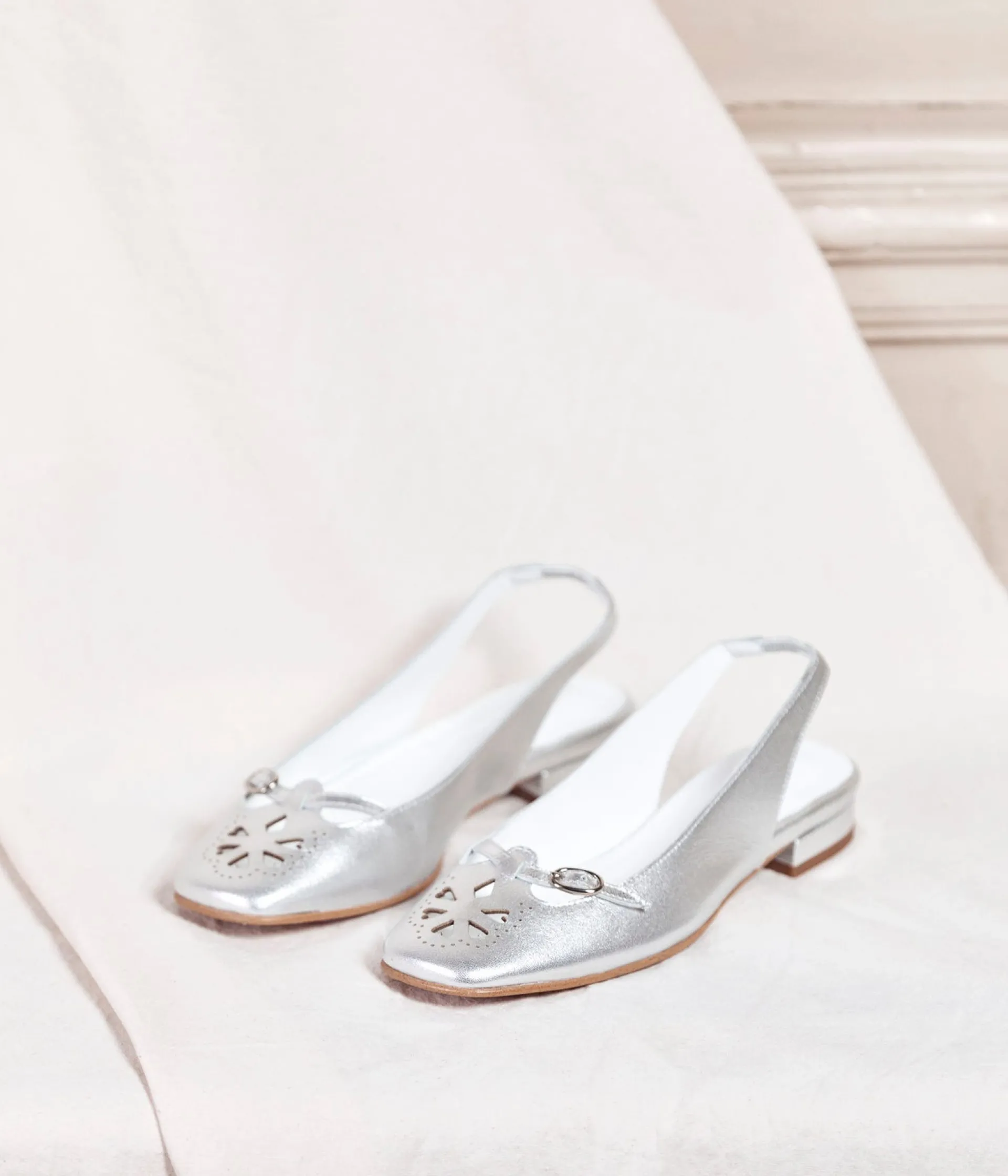 Femme Mellow Yellow Ballerines, Slingbacks-Ballerines Arielle