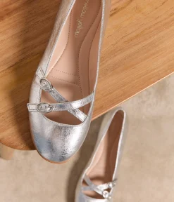 Femme Mellow Yellow Ballerines, Slingbacks-Ballerines cuir Tachia