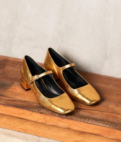 Femme Mellow Yellow Ballerines, Slingbacks-Ballerines dées cuir Brenda