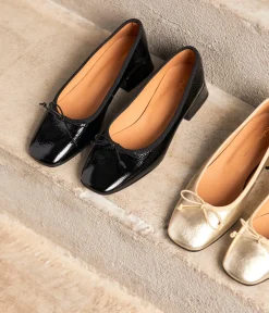 Femme Mellow Yellow Ballerines, Slingbacks-Ballerines noir verni Azilis