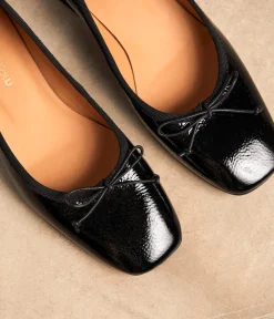 Femme Mellow Yellow Ballerines, Slingbacks-Ballerines noir verni Azilis