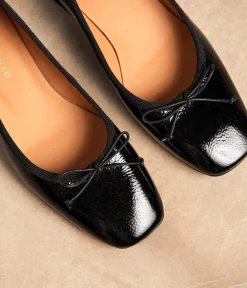 Femme Mellow Yellow Ballerines, Slingbacks-Ballerines noir verni Azilis