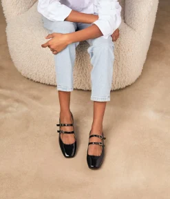 Femme Mellow Yellow Babies|Ballerines, Slingbacks-Ballerines vernies noires Aurella