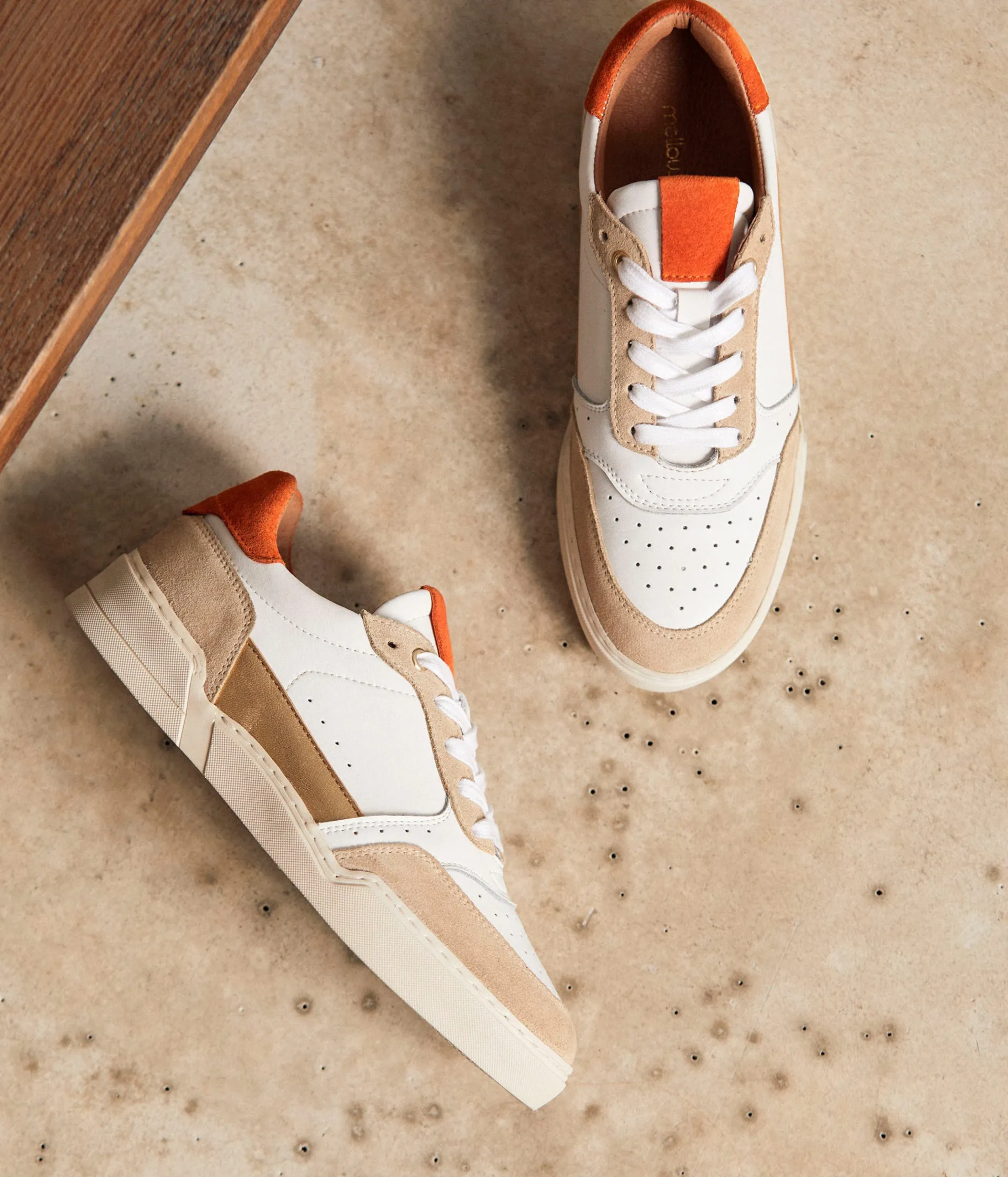 Femme Mellow Yellow Baskets-Baskets beige orange Tao