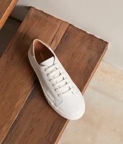 Femme Mellow Yellow Baskets-Baskets blanches cuir Annael