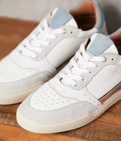 Femme Mellow Yellow Baskets-Baskets gris bleu Tao