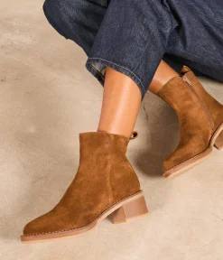 Femme Mellow Yellow Boots, Bottines-Boots velours Adélaïde