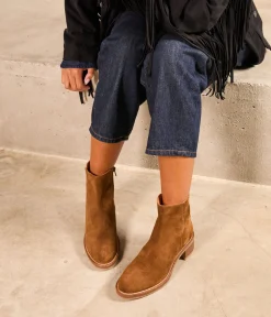 Femme Mellow Yellow Boots, Bottines-Boots velours Adélaïde