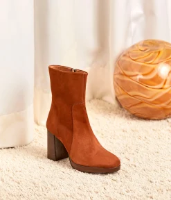 Femme Mellow Yellow Boots, Bottines-Boots velours Léontine