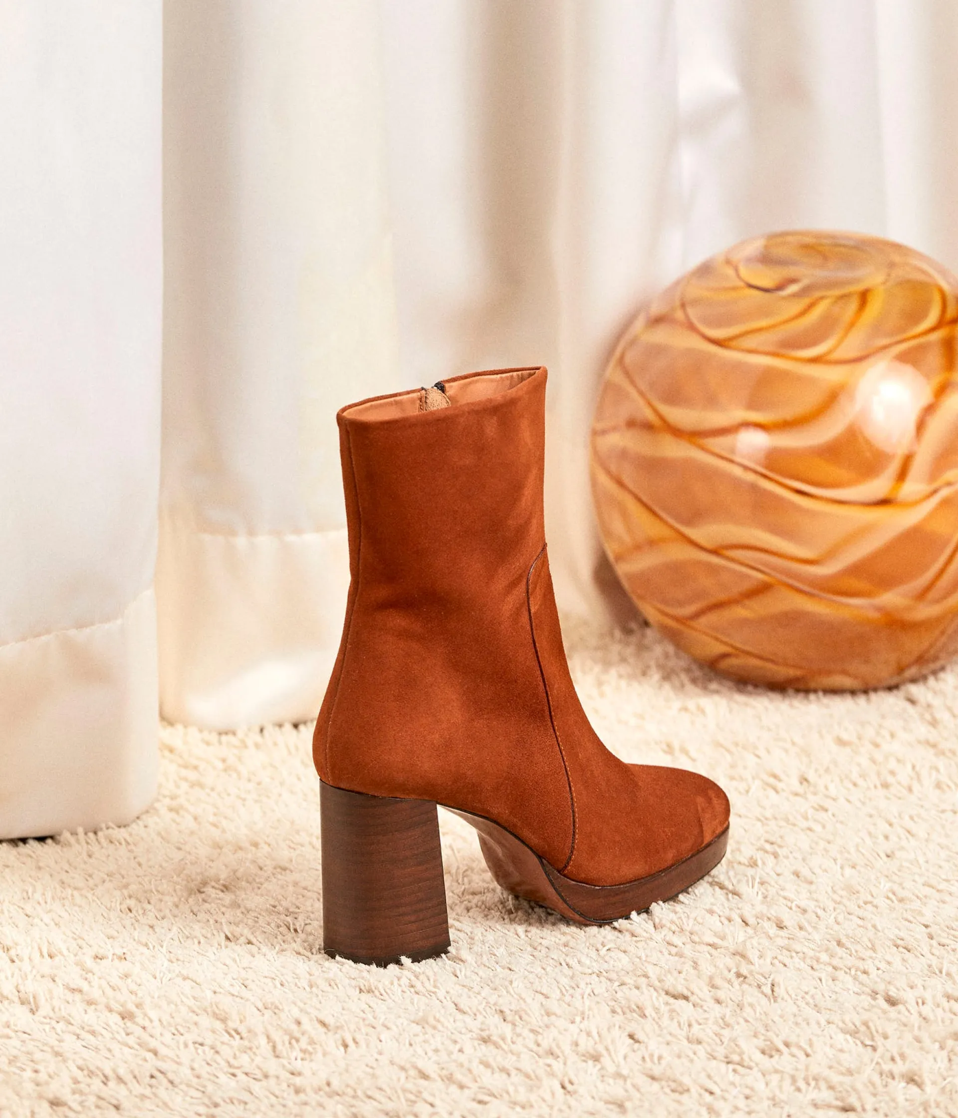 Femme Mellow Yellow Boots, Bottines-Boots velours Léontine