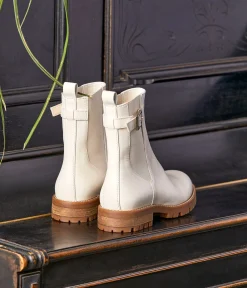 Femme Mellow Yellow Boots, Bottines-Boots écrues Norma