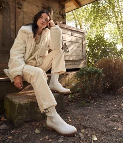 Femme Mellow Yellow Boots, Bottines-Boots écrues Norma