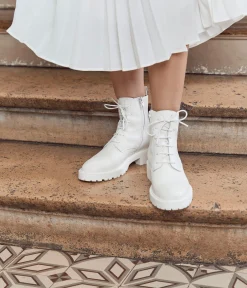 Femme Mellow Yellow Boots, Bottines-Boots écrus Andy