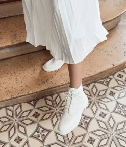 Femme Mellow Yellow Boots, Bottines-Boots écrus Andy