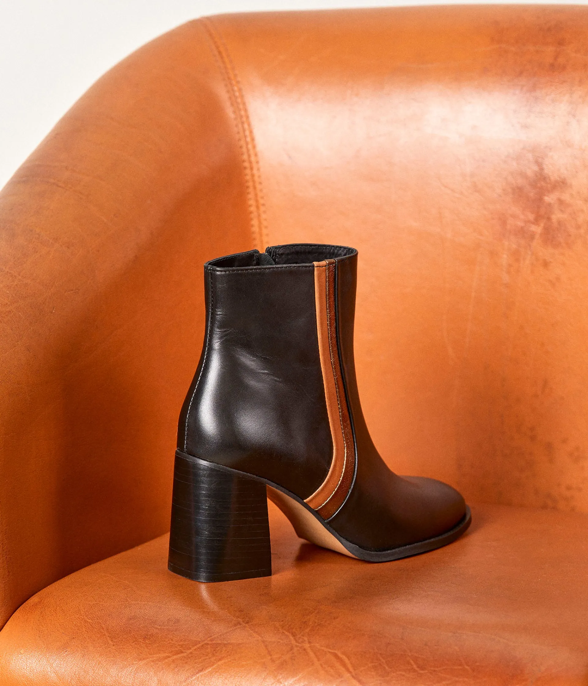 Femme Mellow Yellow Boots, Bottines-Boots cuir à talon Jeannette