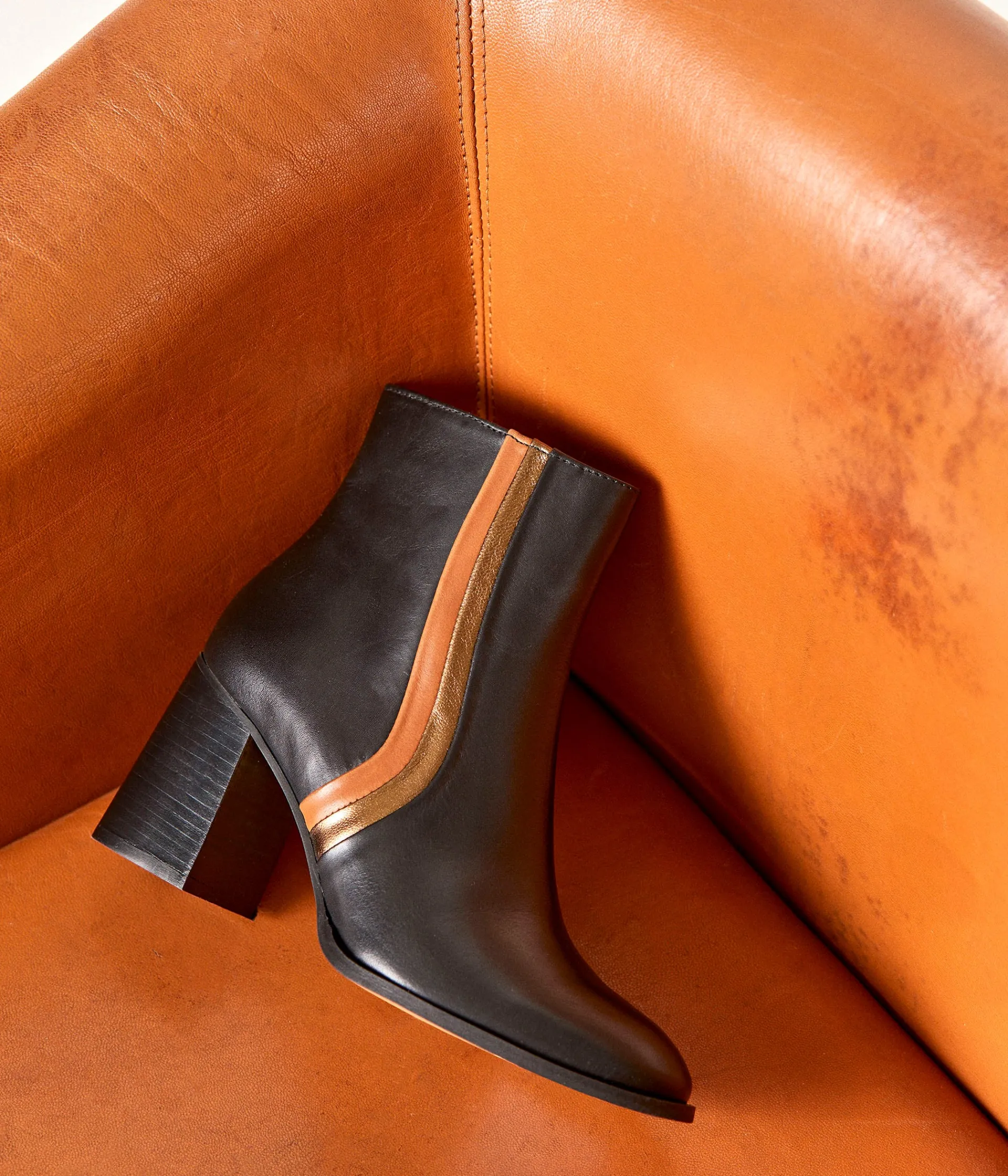 Femme Mellow Yellow Boots, Bottines-Boots cuir à talon Jeannette