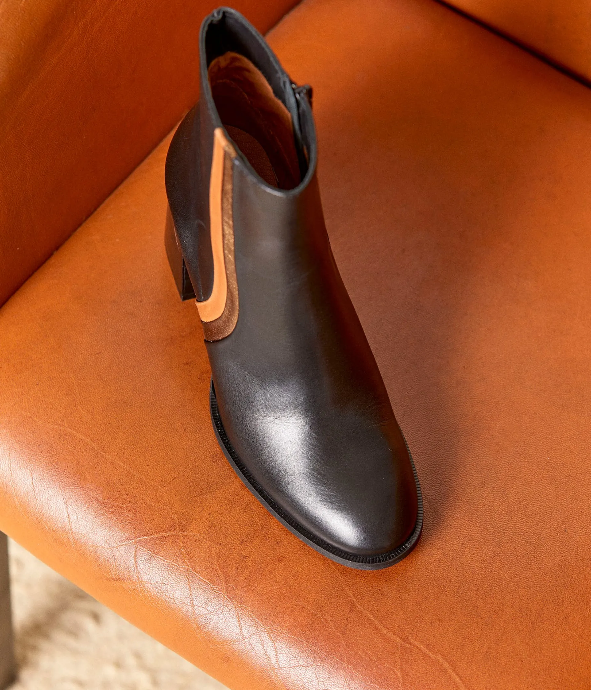 Femme Mellow Yellow Boots, Bottines-Boots cuir à talon Jeannette