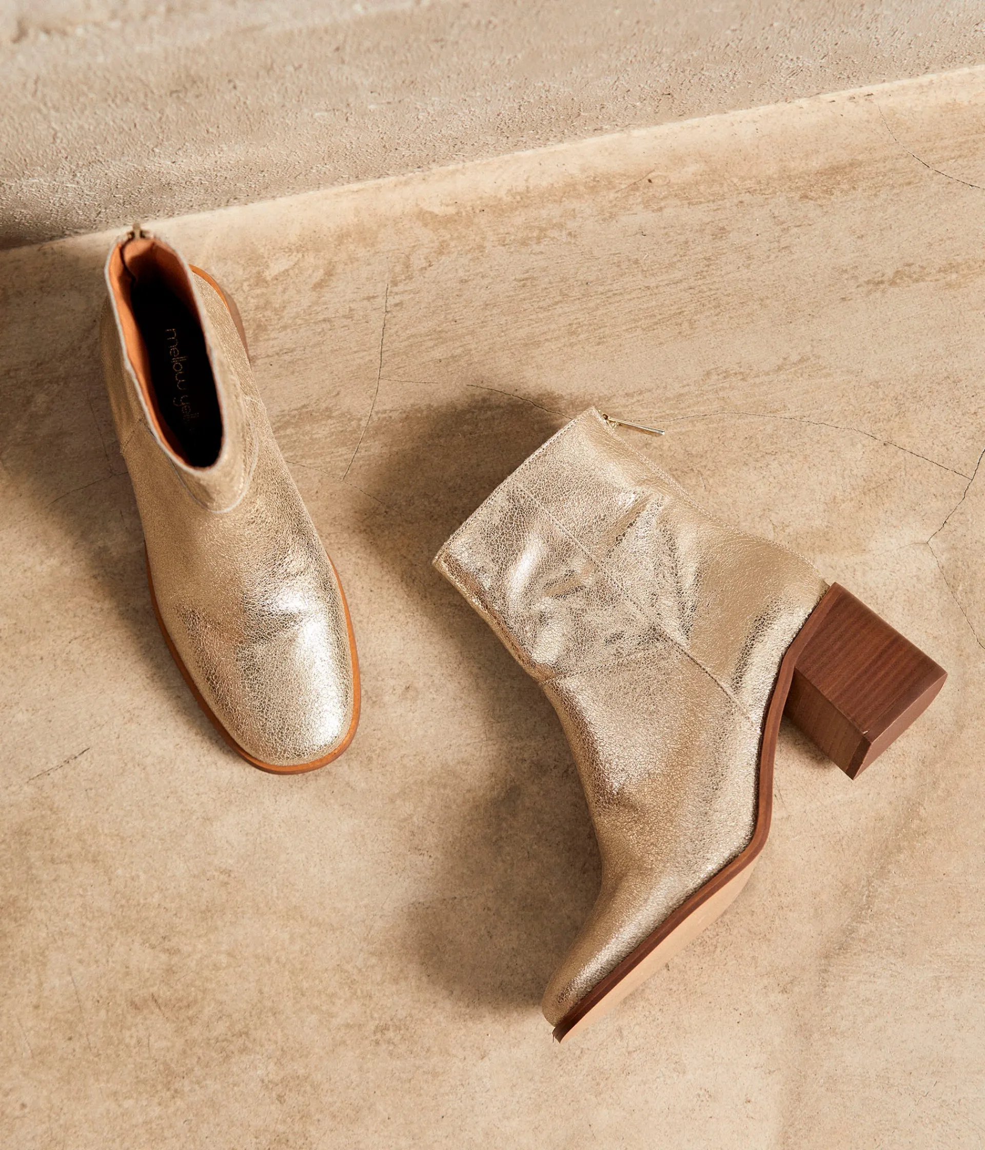 Femme Mellow Yellow Boots, Bottines-Boots cuir dé Anyse