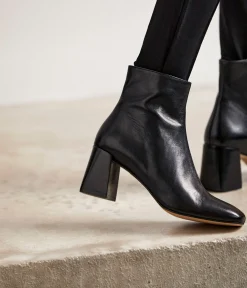 Femme Mellow Yellow Boots, Bottines-Boots cuir noir Célestine