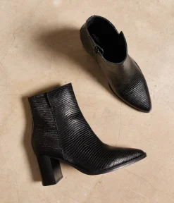 Femme Mellow Yellow Boots, Bottines-Boots cuir croco Vanessa