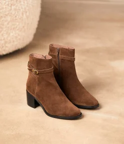 Femme Mellow Yellow Boots, Bottines-Boots cuir velours Aimeline