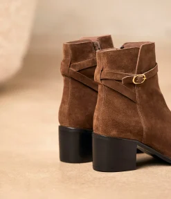 Femme Mellow Yellow Boots, Bottines-Boots cuir velours Aimeline