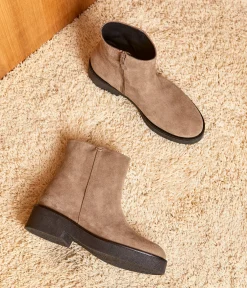 Femme Mellow Yellow Boots, Bottines-Boots cuir velours Isaure