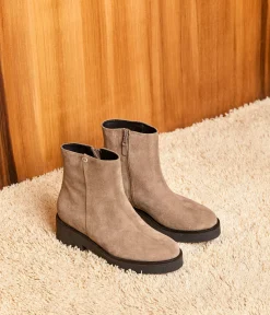 Femme Mellow Yellow Boots, Bottines-Boots cuir velours Isaure