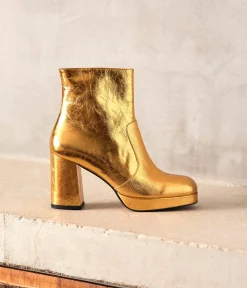 Femme Mellow Yellow Boots, Bottines-Boots dés cuir Alissa