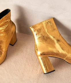 Femme Mellow Yellow Boots, Bottines-Boots dés cuir Alissa