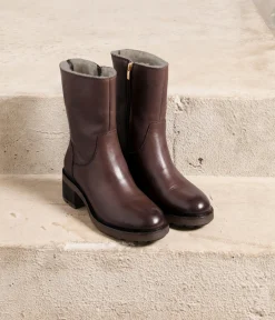 Femme Mellow Yellow Boots, Bottines-Boots fourrées choco Tomette