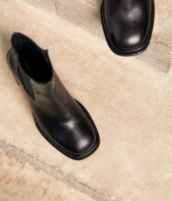 Femme Mellow Yellow Boots, Bottines-Boots noir talon Beverly