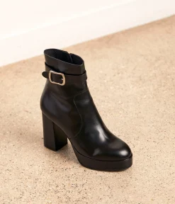 Femme Mellow Yellow Boots, Bottines-Boots noires talon Aventine