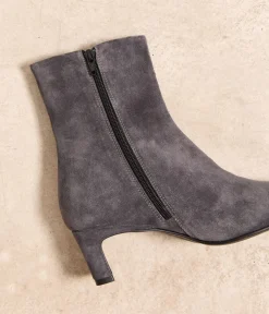 Femme Mellow Yellow Boots, Bottines-Boots velours ardoise Troy